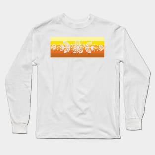 Butterfly Gold Retro Pyrex Long Sleeve T-Shirt